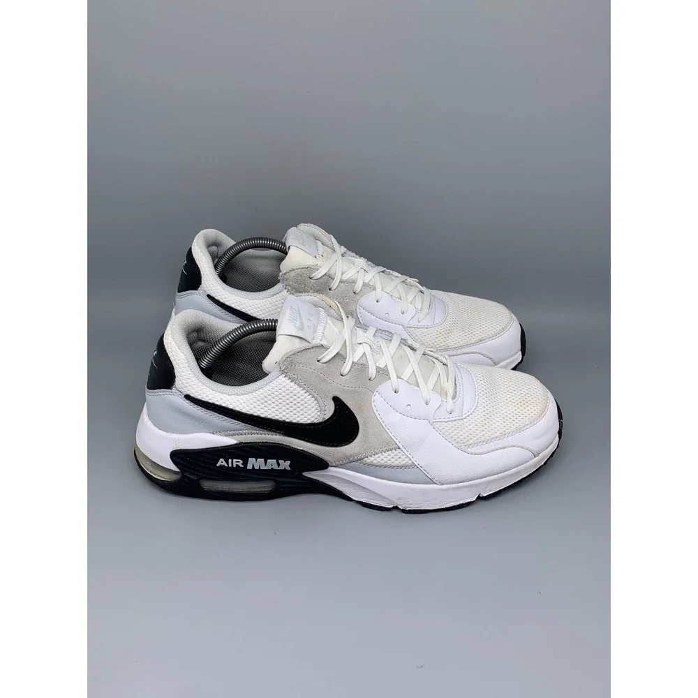 Nike Air Max Excee White Black Grey Running Shoes FN7304-100 Men's Sz 12